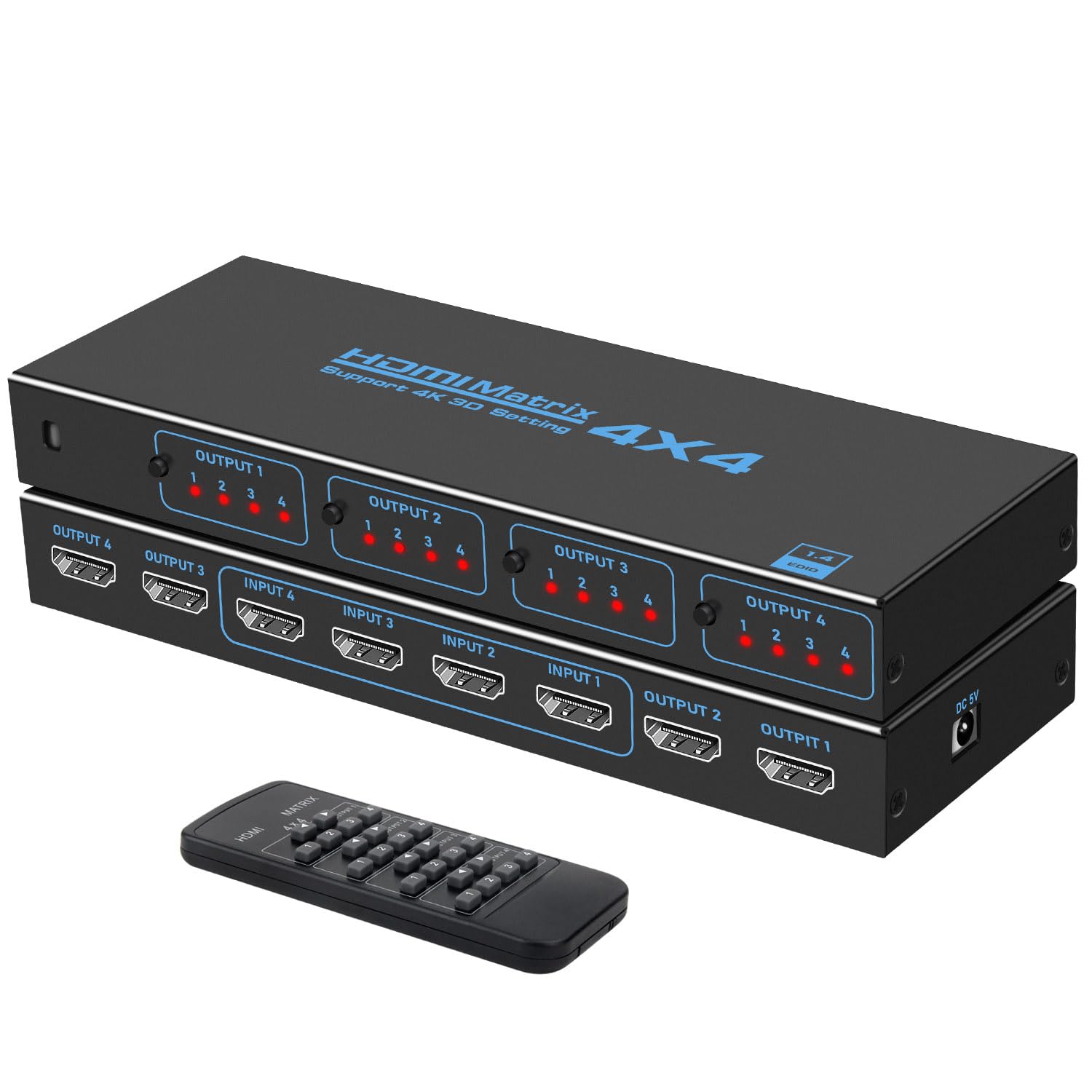 Amazon | HDMI 切替器 スプリッター 4入力4出力 HDMI 分配器